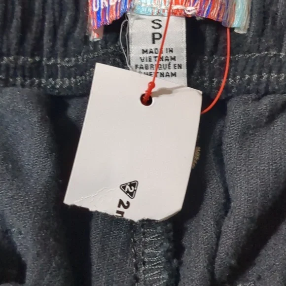 UO Smiley Faces Embroidered Corduroy Black Pants Unisex Size Small NWOT - Picture 12 of 12